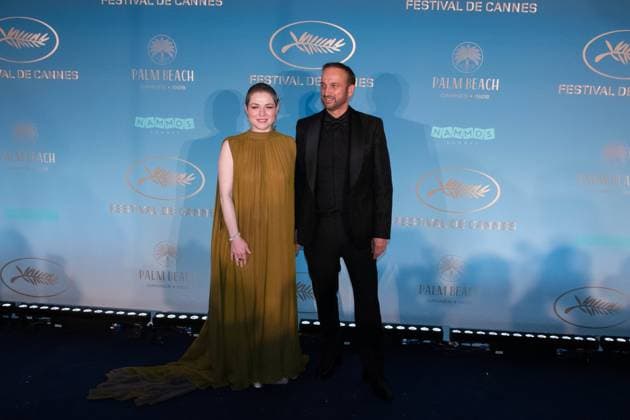 Photocall au diner officiel douverture du 77e Festival de Cannes 77th International Cannes Film Festival Photocall at official Dinner 304917 2024 05 14 Dequenne, Emilie Ferracci, Michel  Copyright: xAnthonyxCarrelx xStarfacex STAR_304917_076