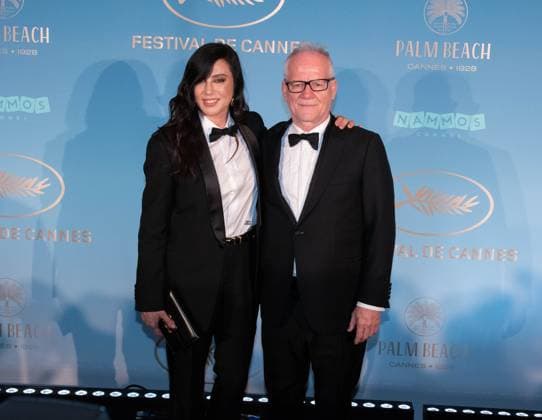 Photocall au diner officiel douverture du 77e Festival de Cannes 77th International Cannes Film Festival Photocall at official Dinner 304917 2024 05 14 Labaki, Nadine FrÃ maux, Thierry  Copyright: xAnthonyxCarrelx xStarfacex STAR_304917_082