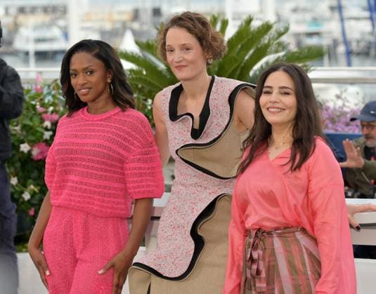 Un Certain Regard Jury photocall at 77th Festival de Cannes - Cannes, France CANNES, FRANCE. May 15, 2024: Maimouna Doucoure, Vicky Krieps & Asmae El Moudir at the Un Certain Regard Jury photocall at the 77th Festival de Cannes. Picture: Paul Smith Featureflash Cannes France  Copyright: xPaulxSmithx xFeatureflashx