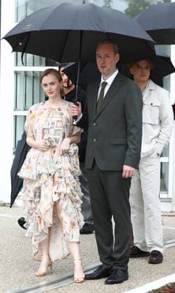May 15, 2024, Cannes, Cote D azur, France: ELIN HALL and RUNAR RUNARSSON arrive under the rain for the Ljosbrot (When the Light Breaks) photocall at the 77th Annual Cannes Film Festival at Palais des Festivals in Cannes, France Cannes France - ZUMAc179 20240515_zep_c179_009 Copyright: xMickaelxChavetx