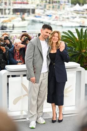 May 15, 2024, Cannes, Lombardy, France: LEA SEYDOUX and RAPHAEL QUENARD attend the photocall at the 76th annual Cannes film festival at Palais des Festivals on May 15, 2024 in Cannes, France. Cannes France - ZUMAk160 20240515_zip_k160_015 Copyright: xStefanosxKyriazisx