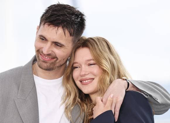 (240515) -- CANNES, May 15, 2024 -- French actress Lea Seydoux (R) and French actor Raphael Quenard pose during a photocall for the film Le Deuxieme Acte (The Second Act) at the 77th edition of the Cannes Film Festival in Cannes, southern France, May 15, 2024. The 77th edition of the Cannes Film Festival opened Tuesday on the French Riviera, with a selection of 22 films vying for the coveted Palme d Or. ) FRANCE-CANNES-FILM FESTIVAL-PREMIERE-CAST-PHOTOCALL GaoxJing 