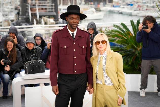 IPP Photo Daniele Cifala™ Cannes 15 05 2024 Camera D Or Jury Photocall The 77th Annual Cannes Film Festival in the photo Presidents of the Jury CamÃ ra D or Baloji and Emmanuelle Beart Italy Photo Press World Copyright