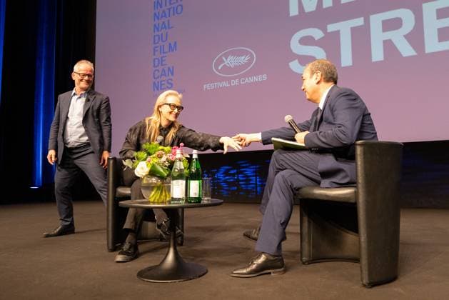 77eme Festival International du Film de Cannes Masterclass with Meryl Streep 77th International Cannes Film Festival 304957 2024 05 15 FrÃ maux, Thierry Allouche, Didier Streep, Meryl  Copyright: xEstellexCarlierx xStarfacex STAR_304957_027