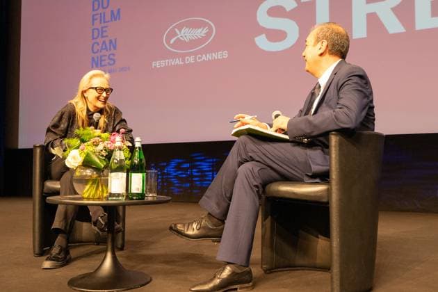 77eme Festival International du Film de Cannes Masterclass with Meryl Streep 77th International Cannes Film Festival 304957 2024 05 15 Allouche, Didier Streep, Meryl  Copyright: xEstellexCarlierx xStarfacex STAR_304957_029
