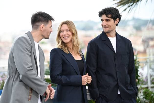 Festival de Cannes 2024 77e Ã dition Photocall le deuxieme acte Raphael Quenard, Lea Seydoux, Louis Garrel 304950 2024 05 15 France  Copyright: xLionelxGuericolas MPPx STAR_304950_201