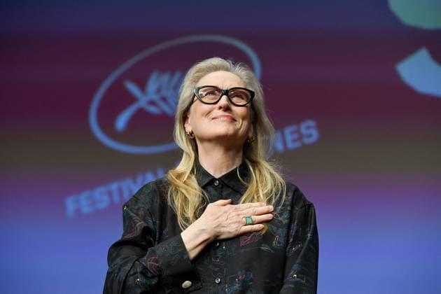 Cannes - Rendez-Vous With Meryl Streep Meryl Streep arrives for a Rendez-Vous With Meryl Streep at the 77th edition of the Cannes Film Festival in Cannes, France, on May 15, 2024. Photo by Cyril Pecquenard ABACAPRESS.COM Cannes France  Copyright: xABACAx