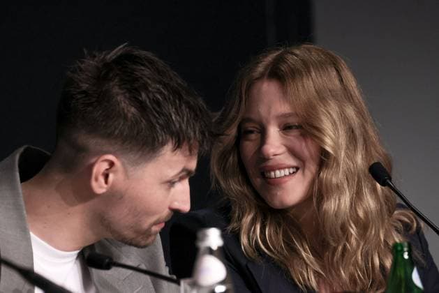 Cannes Deuxieme Acte Press Conference DB Raphael Quenard, Lea Seydoux attending Le Deuxieme Acte (The Second Act) press conference ahead of the 77th annual Cannes Film Festival at Palais des Festivals on May 15, 2024 in Cannes, France. Photo by David Boyer ABACAPRESS.COM Cannes France  Copyright: xBoyerxDavid ABACAx