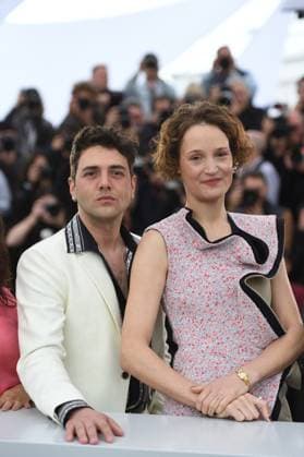 Cannes Le Deuxieme Acte Photocall Xavier Dolan and Vicky Krieps attending the Un Certain Regard Jury Photocall as part of the 77th Cannes International Film Festival in Cannes, France on May 15, 2024. Photo by Aurore Marechal ABACAPRESS.COM Cannes France  Copyright: xMarechalxAurore ABACAx