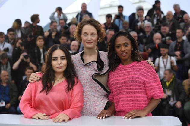 Cannes Le Deuxieme Acte Photocall Asmae El Moudir, Vicky Krieps and Maimouna Doucoure attending the Un Certain Regard Jury Photocall as part of the 77th Cannes International Film Festival in Cannes, France on May 15, 2024. Photo by Aurore Marechal ABACAPRESS.COM Cannes France  Copyright: xMarechalxAurore ABACAx