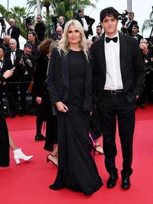 Cannes, 77th Cannes Film Festival 2024, Second red carpet evening of the film Furiosa: A Mad Max Saga In the photo: Tiziana Rocca and her son Vittorio Base  Copyright: xSimonexComix xipa-agency.netx xPoolxPhotoxEventsx03x IPA_Agency_IPA46102468