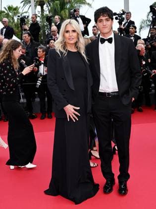 Cannes, 77th Cannes Film Festival 2024, Second red carpet evening of the film Furiosa: A Mad Max Saga In the photo: Tiziana Rocca and her son Vittorio Base  Copyright: xSimonexComix xipa-agency.netx xPoolxPhotoxEventsx03x IPA_Agency_IPA46102473