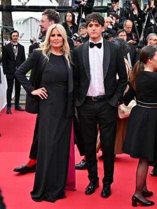 Cannes, 77th Cannes Film Festival 2024, Second red carpet evening of the film Furiosa: A Mad Max Saga . In the photo Tiziana Rocca and Vittorio Base son  Copyright: xManuelexMangiarottix xipa-agencyx xPoolxPhotoxEventsx03x IPA_Agency_IPA46102613