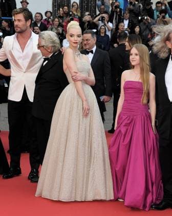 Cannes, 77th Cannes Film Festival 2024, Red carpet film Furiosa: A Mad Max Saga In the photo: Anya Taylor-Joy, Alyla Browne  Copyright: xAlbertoxTerenghix xipa-agency.nex xPoolxPhotoxEventsx03x IPA_Agency_IPA46105954