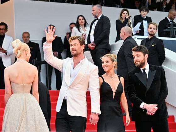 Cannes, 77th Cannes Film Festival 2024, Second red carpet evening of the film Furiosa: A Mad Max Saga Cannes, 77th Cannes Film Festival 2024, Second red carpet evening of the film Furiosa: A Mad Max Saga . In the photo Michael DeLuca, Pamela Abdy, Doug Mitchell, Alyla Browne, Anya Taylor-Joy, George Miller, Chris Hemsworth, Elsa Pataky and Tom Burke Cannes France Copyright: xIPA ABACAx