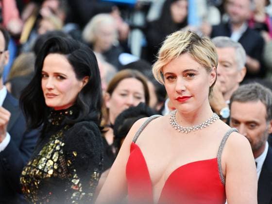 Cannes, 77th Cannes Film Festival 2024, Second red carpet evening of the film Furiosa: A Mad Max Saga . In the photo Greta Gerwig and Eva Green  Copyright: xManuelexMangiarottix xipa-agencyx xPoolxPhotoxEventsx03x IPA_Agency_IPA46106691
