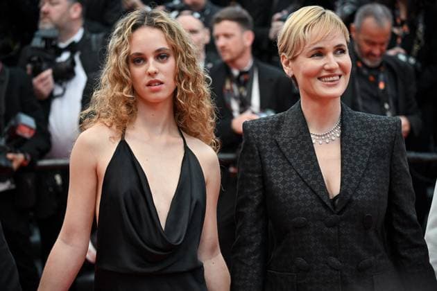 Cannes 2024 Mad Max Furiosa Premiere Tess Barthelemy, Judith Godreche attending the premiere of the movie Mad Max Furiosa during the 77th Cannes Film Festival in Cannes, France on May 15, 2024. Photo by Julien Reynaud APS-Medias ABACAPRESS.COM Cannes France  Copyright: xReynaudxJulien APS-Medias ABACAx