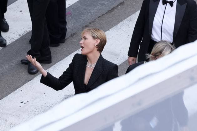 Cannes Judith Godreche Arrives At Furiosa Screening DB Judith Godreche attending the Furiosa: A Mad Max Saga (Furiosa: Une Saga Mad Max) Red Carpet at the 77th annual Cannes Film Festival at Palais des Festivals on May 15, 2024 in Cannes, France. Photo by David Boyer ABACAPRESS.COM Cannes France  Copyright: xBoyerxDavid ABACAx