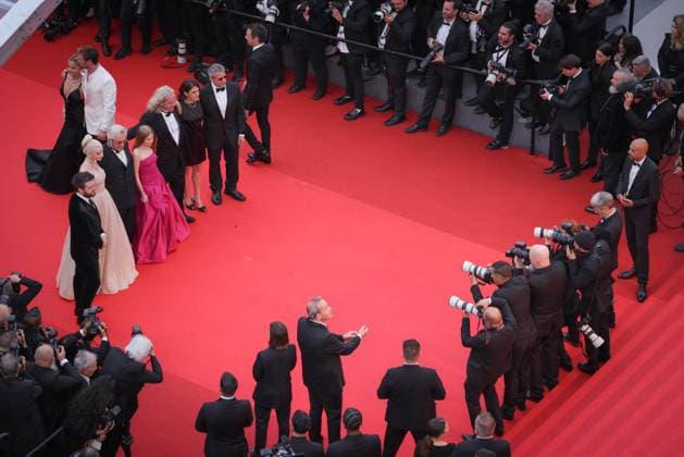 Cannes Furiosa: Une Saga Mad Max Screening DB Elsa Pataky, Chris Hemsworth, George Miller, Anya Taylor-Joy, Alyla Browne and Doug Mitchell attending the Furiosa: A Mad Max Saga (Furiosa: Une Saga Mad Max) Red Carpet at the 77th annual Cannes Film Festival at Palais des Festivals on May 15, 2024 in Cannes, France. Photo by David Boyer ABACAPRESS.COM Cannes France  Copyright: xBoyerxDavid ABACAx
