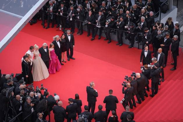 Cannes Furiosa: Une Saga Mad Max Screening DB Elsa Pataky, Chris Hemsworth, George Miller, Anya Taylor-Joy, Alyla Browne and Doug Mitchell attending the Furiosa: A Mad Max Saga (Furiosa: Une Saga Mad Max) Red Carpet at the 77th annual Cannes Film Festival at Palais des Festivals on May 15, 2024 in Cannes, France. Photo by David Boyer ABACAPRESS.COM Cannes France  Copyright: xBoyerxDavid ABACAx