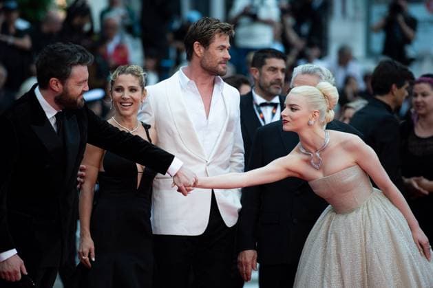 Cannes Furiosa A Mad Max Saga Premiere Elsa Pataky, Chris Hemsworth and Anya-Taylor Joy attending the Furiosa: A Mad Max Saga (Furiosa: Une Saga Mad Max) as part of the 77th Cannes International Film Festival in Cannes, France on May 15, 2024. Photo by Aurore Marechal ABACAPRESS.COM Cannes France  Copyright: xMarechalxAurore ABACAx