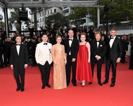 Cannes, 77th Cannes Film Festival 2024, Red carpet film Furiosa: A Mad Max Saga In the photo: Baldur Einarsson, Ãgust Wigum, Gunnar Hrafn Kristjansson, Katla Njalsdottir, Runar Runarsson, Mikael Emil Kaaber, Elin Hall  Copyright: xAlbertoxTerenghix xipa-agency.nex xPoolxPhotoxEventsx03x IPA_Agency_IPA46113323