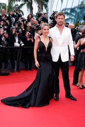 May 15, 2024: Chris Hemsworth and Elsa Pataky attend the premiere of Furiosa: A Mad Max Saga during the 77th Cannes Film Festival at Palais des Festivals in Cannes, France, on 15 May 2024. Photo: - ZUMAm179 20240515_zep_m179_072 Copyright: xAlecxMichaelx