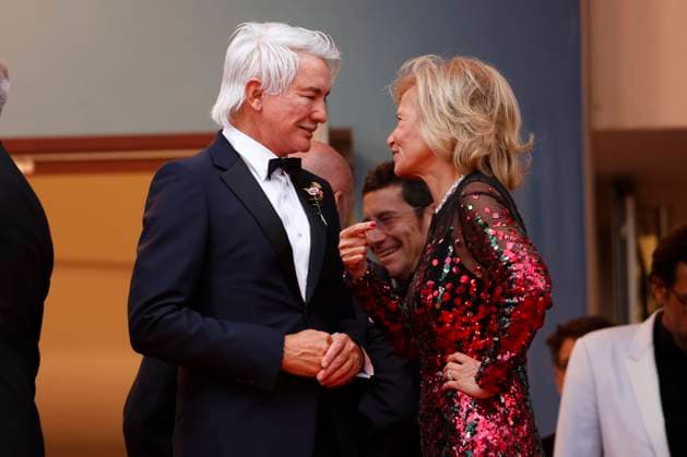 May 15, 2024: Baz Luhrmann and Iris Knobloch attend the premiere of Furiosa: A Mad Max Saga during the 77th Cannes Film Festival at Palais des Festivals in Cannes, France, on 15 May 2024. Photo: - ZUMAm179 20240515_zep_m179_121 Copyright: xAlecxMichaelx