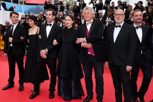 M MontÃ e des marches du film Â Furiosa A Mad Max Saga Â lors du 77eme Festival International du Film de Cannes Zahra Amir Ebrahimi, AmÃ lie Nothomb, Augustin Trapenard, guest MontÃ e des marches du film Â Furiosa A Mad Max Saga Â lors du 77eme Festival International du Film de Cannes, au Palais des Festivals Ã Cannes On may 15th 2024 Jacovides Moreau Bestimage Red carpet of the movie Â Furiosa A Mad Max Saga Â during the 77th Cannes International Film Festival at the Palais des Festivals in Cannes, France On may 15th 2024 Cannes France  Copyright: xJACOVIDES-MOREAUx xBESTIMAGExJACOVIDES-MOREAUx xBESTIMAGEx