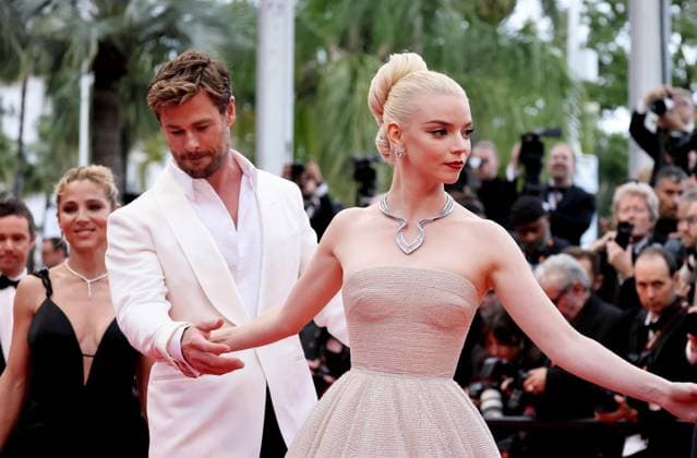 J MontÃ e des marches du film Â Furiosa A Mad Max Saga Â lors du 77eme Festival International du Film de Cannes Chris Hemsworth et sa femme Elsa Pataky, Anya Taylor Joy MontÃ e des marches du film Â Furiosa A Mad Max Saga Â lors du 77eme Festival International du Film de Cannes, au Palais des Festivals Ã Cannes On may 15th 2024 Jacovides Moreau Bestimage Red carpet of the movie Â Furiosa A Mad Max Saga Â during the 77th Cannes International Film Festival at the Palais des Festivals in Cannes, France On may 15th 2024 Cannes France  Copyright: xJACOVIDES-MOREAUx xBESTIMAGExJACOVIDES-MOREAUx xBESTIMAGEx