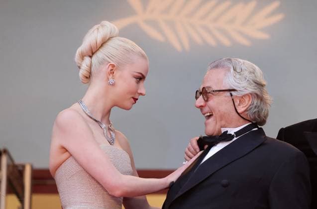 J MontÃ e des marches du film Â Furiosa A Mad Max Saga Â lors du 77eme Festival International du Film de Cannes Anya Taylor Joy, George Miller MontÃ e des marches du film Â Furiosa A Mad Max Saga Â lors du 77eme Festival International du Film de Cannes, au Palais des Festivals Ã Cannes On may 15th 2024 Jacovides Moreau Bestimage Red carpet of the movie Â Furiosa A Mad Max Saga Â during the 77th Cannes International Film Festival at the Palais des Festivals in Cannes, France On may 15th 2024 Cannes France  Copyright: xJACOVIDES-MOREAUx xBESTIMAGExJACOVIDES-MOREAUx xBESTIMAGEx