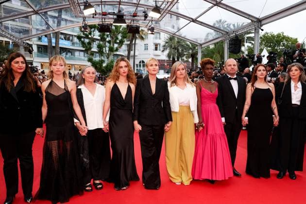 J MontÃ e des marches du film Â Furiosa A Mad Max Saga Â lors du 77eme Festival International du Film de Cannes Guest, Tess BarthÃ lemy, Judith Godreche, Rokhaya Diallo, guest MontÃ e des marches du film Â Furiosa A Mad Max Saga Â lors du 77eme Festival International du Film de Cannes, au Palais des Festivals Ã Cannes On may 15th 2024 Jacovides Moreau Bestimage Red carpet of the movie Â Furiosa A Mad Max Saga Â during the 77th Cannes International Film Festival at the Palais des Festivals in Cannes, France On may 15th 2024 Cannes France  Copyright: xJACOVIDES-MOREAUx xBESTIMAGExJACOVIDES-MOREAUx xBESTIMAGEx