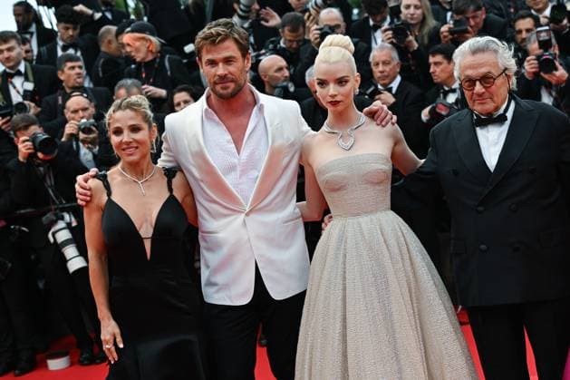 77eme Festival International du Film de Cannes MontÃ e des marches du Film Furiosa Mad Max Festival de Cannes 2024 77e Ã dition montee du film Furiosa 304973 2024 05 15 Cannes France  Copyright: xLionelxGuericolas MPPx STAR_304973_120