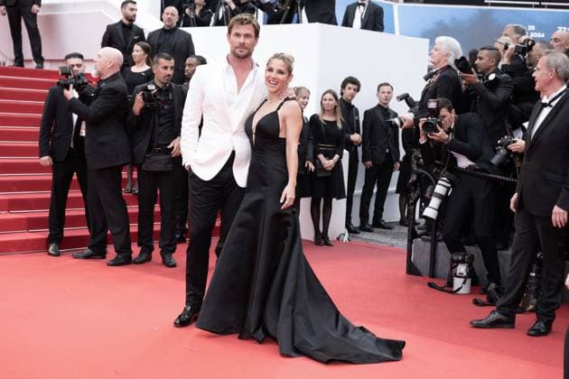 Annual Cannes Film Festival - Furiosa: A Mad Max Saga - Cannes DN Elsa Pataky and Chris Hemsworth attend the screening of Furiosa: A Mad Max Saga during the 77th annual Cannes Film Festival at Palais des Festivals, on May 15, 2024 in Cannes, France. Photo by David NIVIERE ABACAPRESS.COM CANNES France  Copyright: xNivierexDavid ABACAPRESS.COMx