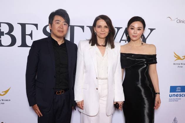 Cannes - Better Wolf Fundation Gala Lang Lang, Juliette Binoche and Jacqueline Zheng attends a Better Wolf Fundation Gala at the 77th annual Cannes Film Festival at Carlton Hotel on May 15, 2024 in Cannes, France. Photo by Jerome DominÃ ABACAPRESS.COM  Copyright: xDominexJerome ABACAx