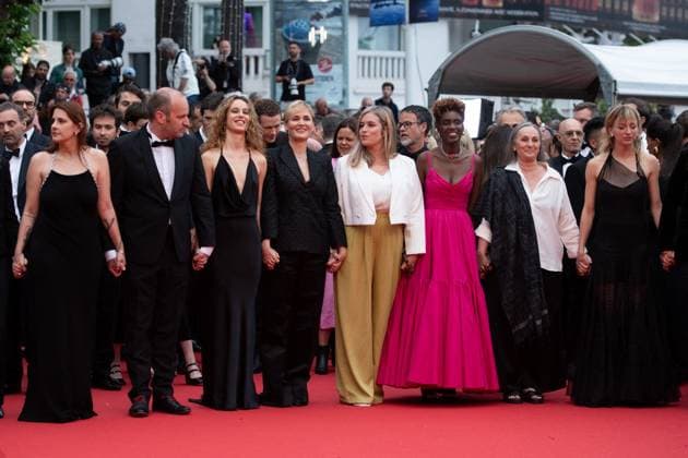 Cannes Furiosa A Mad Max Saga Premiere Noe Boon, Judith Godreche, Tess Barthelemy and Rokhaya Diallo attending the Furiosa: A Mad Max Saga (Furiosa: Une Saga Mad Max) as part of the 77th Cannes International Film Festival in Cannes, France on May 15, 2024. Photo by Aurore Marechal ABACAPRESS.COM Cannes France  Copyright: xMarechalxAurore ABACAx