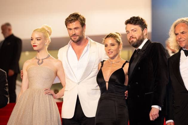 Cannes - Furiosa: A Mad Max Saga Screening Anya Taylor-Joy, Chris Hemsworth, Elsa Pataky and Tom Burke depart the Furiosa: A Mad Max Saga (Furiosa: Une Saga Mad Max) Red Carpet at the 77th annual Cannes Film Festival at Palais des Festivals on May 15, 2024 in Cannes, France. Photo by Shootpix ABACAPRESS.COM Cannes France  Copyright: xShootpix ABACAx