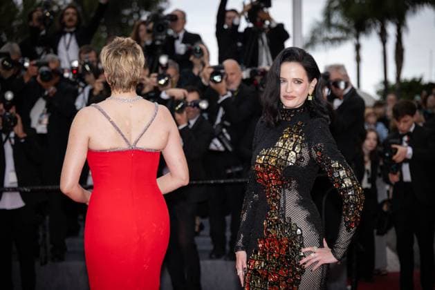 Cannes - Furiosa: A Mad Max Saga Screening President of the Jury Greta Gerwig, Jury Member, Eva Green attends the Furiosa: A Mad Max Saga (Furiosa: Une Saga Mad Max) Red Carpet at the 77th annual Cannes Film Festival at Palais des Festivals on May 15, 2024 in Cannes, France. Photo by Shootpix ABACAPRESS.COM Cannes France  Copyright: xShootpix ABACAx