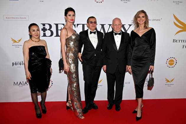 Better World Fund gala evening at the Carlton Hotel in Cannes during the 77th Cannes Film Festival 202 Manuel Collas de la Roche, president and founder of the Better World Fund, and guest during the Better World Fund gala evening at the Carlton Hotel in Cannes during the 77th Cannes Film Festival 2024 on May 15 Bruno Bebert Bestimage Better World Fund gala evening at the Carlton Hotel in Cannes during the 2024 Cannes Film Festival on May 15 Cannes France  Copyright: xBrunoxBebertx xBestimagexBrunoxBebertx xBestimagex