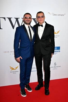 Better World Fund gala evening at the Carlton Hotel in Cannes during the 77th Cannes Film Festival 202 Gregory Bakian and Manuel Collas de la Roche, Founding President of the Better World Fund, during the Better World Fund gala evening at the Carlton Hotel in Cannes during the 77th Cannes Film Festival 2024 on May 15 Bruno Bebert Bestimage Better World Fund gala evening at the Carlton Hotel in Cannes during the 2024 Cannes Film Festival on May 15 Cannes France  Copyright: xBrunoxBebertx xBestimagexBrunoxBebertx xBestimagex