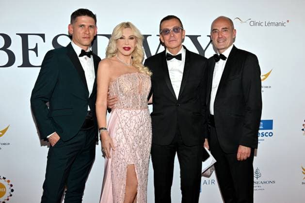 Better World Fund gala evening at the Carlton Hotel in Cannes during the 77th Cannes Film Festival 202 Lady Monika Bacardi, Manuel Collas de la Roche, Founding President of the Better World Fund, and guest during the Better World Fund gala evening at the Carlton Hotel in Cannes during the 77th Cannes Film Festival 2024 on May 15 Bruno Bebert Bestimage Better World Fund gala evening at the Carlton Hotel in Cannes during the 2024 Cannes Film Festival on May 15 Cannes France  Copyright: xBrunoxBebertx xBestimagexBrunoxBebertx xBestimagex