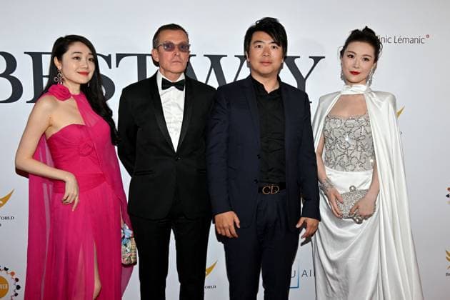 Better World Fund gala evening at the Carlton Hotel in Cannes during the 77th Cannes Film Festival 202 Manuel Collas de la Roche, Founding President of the Better World Fund, Lang Lang and guest during the Better World Fund gala evening at the Carlton Hotel in Cannes during the 77th Cannes Film Festival 2024 on May 15 Bruno Bebert Bestimage Better World Fund gala evening at the Carlton Hotel in Cannes during the 2024 Cannes Film Festival on May 15 Cannes France  Copyright: xBrunoxBebertx xBestimagexBrunoxBebertx xBestimagex