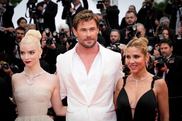 Photo IPP Daniele Cifala™ Cannes 15 05 2024 Furiosa A Mad Max Saga Furiosa Une Saga Mad Max Red Carpet The 77th Annual Cannes Film Festival in photo Anya Taylor Joy , Elsa Pataky, Chris Hemsworth Italy Photo Press World Copyright