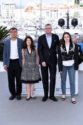 77th Cannes Film Festival 2024 Photocall film The Invasion (L Invasion) Cannes, 77th Cannes Film Festival 2024 Photocall film The Invasion (L Invasion) In the photo: Piotr Pawlus, Maria Choustova, Sergei Loznitsa, Yaryna Hordiienko Cannes France  Copyright: xIPA ABACAx