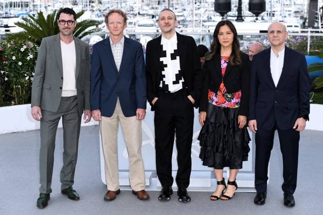 77th Cannes Film Festival 2024 Photocall film The Invasion (L Invasion) Cannes, 77th Cannes Film Festival 2024 Photocall film The Damned (Les Damnes) In the photo: Rene Wachner-Solomon, Jeremiah Knupp, Roberto Minervini, Denise Ping Lee, Paolo Benzi Cannes France  Copyright: xIPA ABACAx