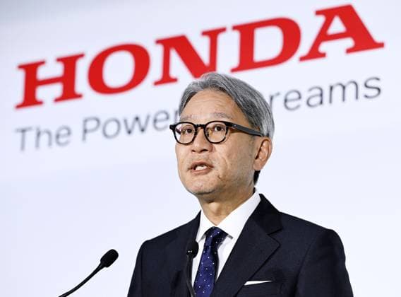 Honda to spend 10 tril. yen on EVs Honda Motor Co. CEO Toshihiro Mibe speaks at a press conference in Tokyo on May 16, 2024, to announce the Japanese automaker s plan to boost its investment in electric vehicle technology to around 10 trillion yen ($65 billion) for the 10-year period through fiscal 2030.  A14AA0002841164P