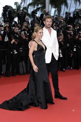 Elsa Pataky and Chris Hemsworth at the FURIOSA A MAD MAX SAGA premiere at the 77th Cannes Film Festival 15 05 2024