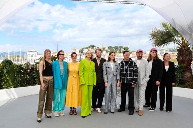 Tessa Hoder, Line Langebeck, Malene Blenkov, Trine Dyrholm, Magnus von Horn, Vic Carmen Sonne, Besir Zeciri, Mariusz Wlodarski, Michal Dymek and Agnieszka Glinska at the photocall for the feature film Pigen med nalen The Girl with the Needle at the Festival de Cannes 2024 77 Cannes International Film Festival at the Palais des Festivals Cannes, 16 05 2024 Foto:xD.xBedrosianx xFuturexImagex nalen_4502