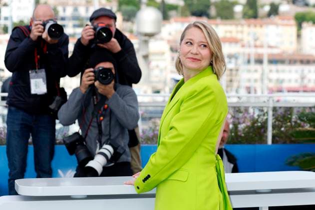 Trine Dyrholm at the photocall for the feature film Pigen med nalen The Girl with the Needle at the Festival de Cannes 2024 77 Cannes International Film Festival at the Palais des Festivals Cannes, 16 05 2024 Foto:xD.xBedrosianx xFuturexImagex nalen_4541