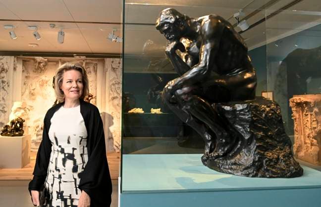 Entertainment Bilder des Tages Queen Mathilde visits Rodin Exhibition MONS, BELGIUM - MAY 16 : Her Majesty Queen Mathilde visits the exhibition Rodin, a modern renaissance at the Mons Museum of Fine Arts. The expo traces the artistic trajectory of Auguste Rodin (1840-1917) through 200 sculptures, engravings, drawings and watercolours, including many of the French artist s masterpieces on loan from leading European museums and private collectors. Rodin s approach to the body and the influence of the (Flemish) Renaissance on his oeuvre are the common thread throughout this exceptional exhibition. The expo also touches on contemporary sculpture thanks to the works of Belgian artist Berlinde De Bruyckere and the way she looks at the man considered one of the fathers of mo  Copyright: xBertxVanxDenxBrouckex